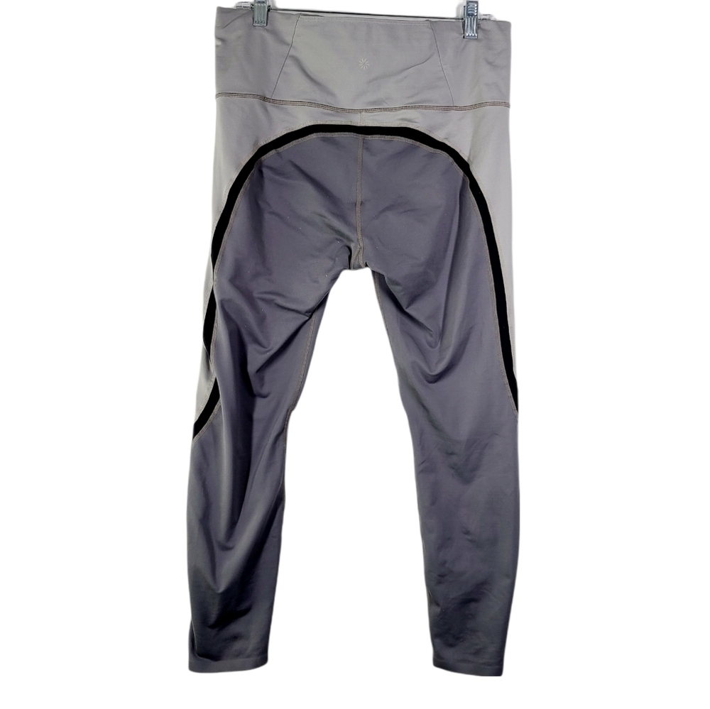 Athleta Spar Colorblock 7/8 Tight in Silver Bells Large - Picture 2 of 7